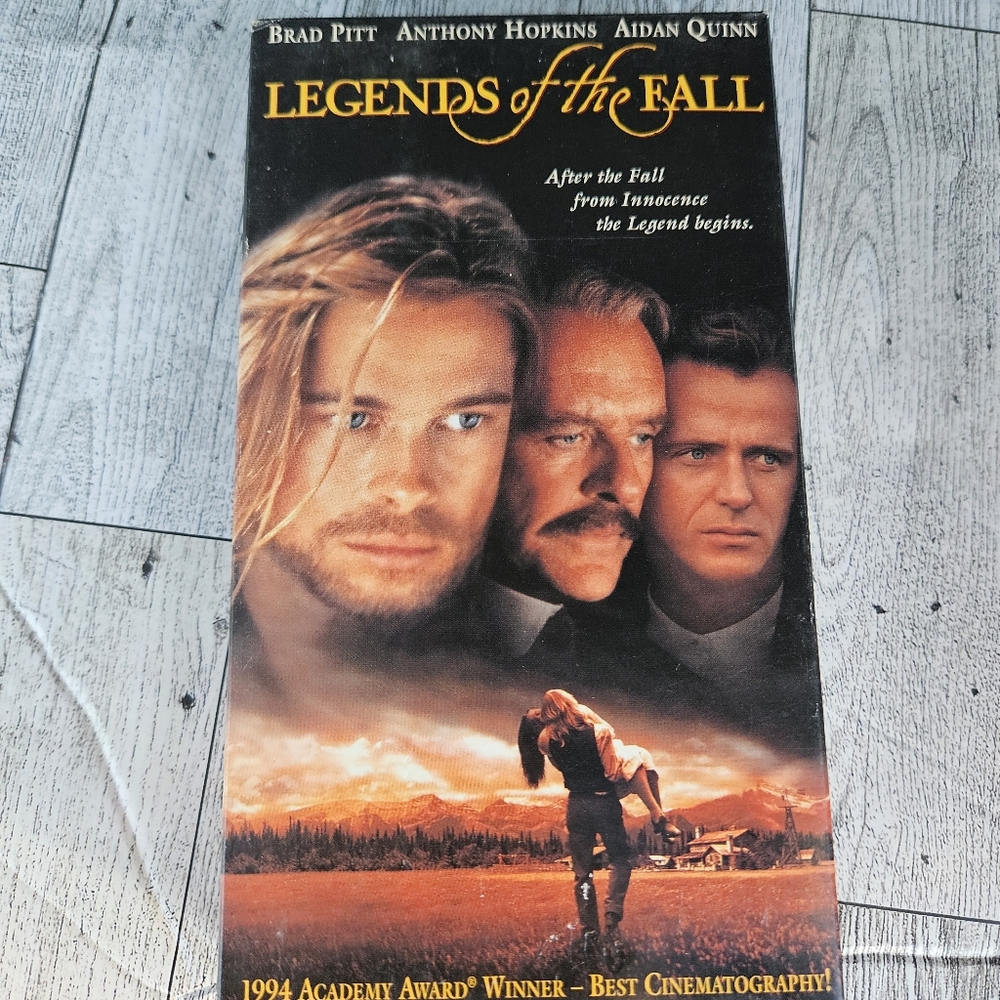 Legends of the Fall VHS Brad Pitt Anthony Hopkins Rated R Western Drama